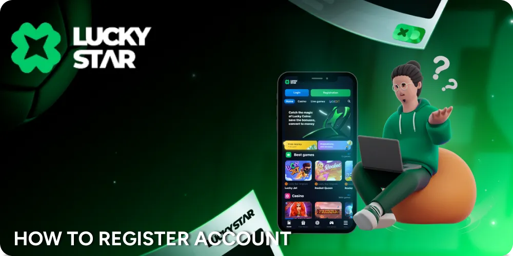 How India players can start their journey at the LuckyStar casino via app.