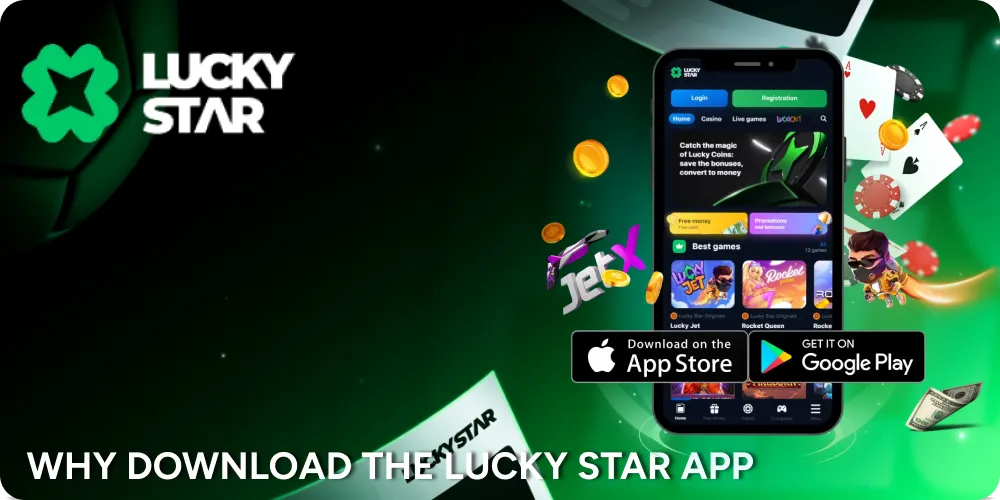 Why players must download app to their mobile devices from LuckyStar Online casino